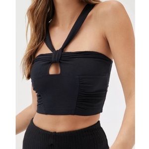 UO Midnight Halter Tank Top